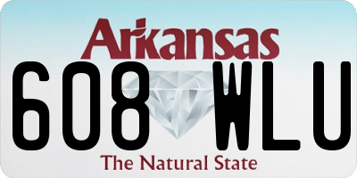 AR license plate 608WLU