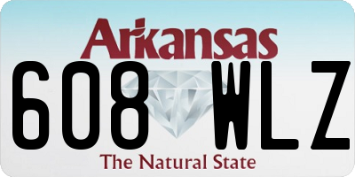 AR license plate 608WLZ