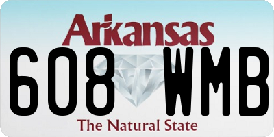 AR license plate 608WMB