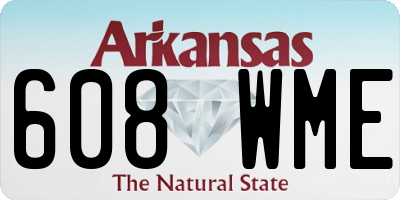 AR license plate 608WME