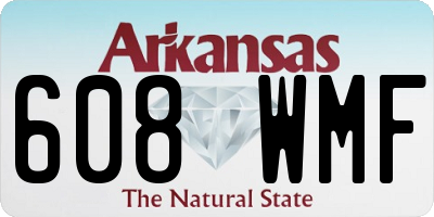 AR license plate 608WMF