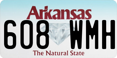 AR license plate 608WMH