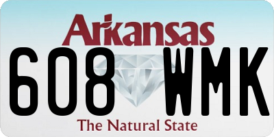 AR license plate 608WMK