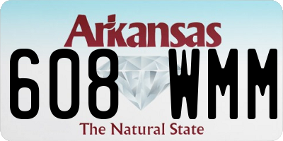 AR license plate 608WMM