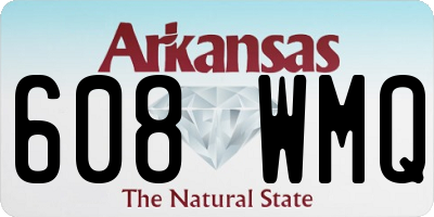 AR license plate 608WMQ