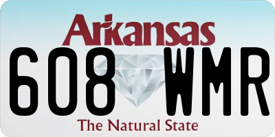 AR license plate 608WMR