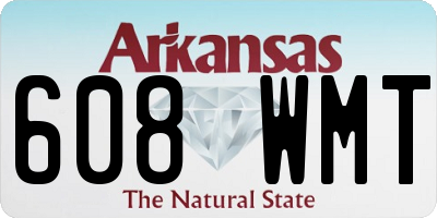AR license plate 608WMT