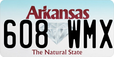 AR license plate 608WMX
