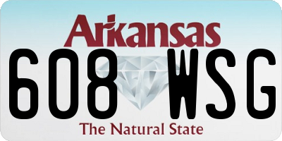 AR license plate 608WSG