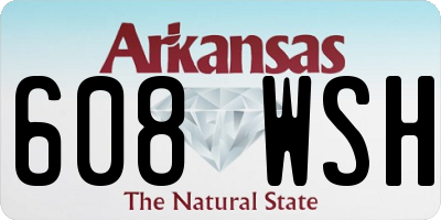 AR license plate 608WSH