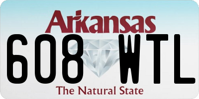 AR license plate 608WTL