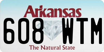 AR license plate 608WTM