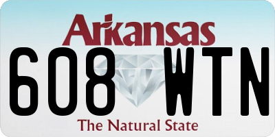 AR license plate 608WTN