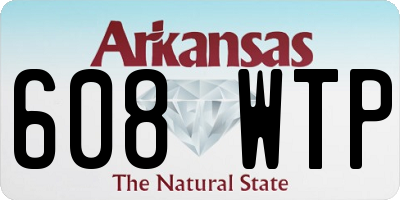 AR license plate 608WTP