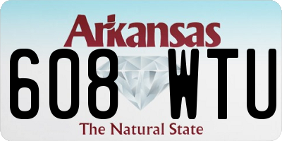 AR license plate 608WTU