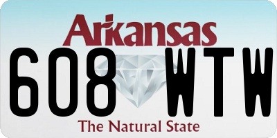 AR license plate 608WTW