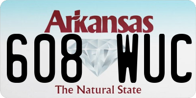 AR license plate 608WUC