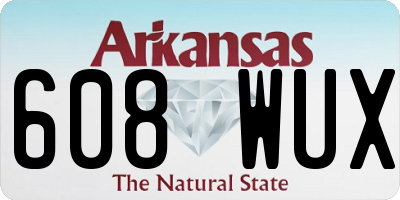 AR license plate 608WUX