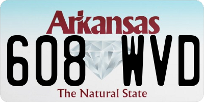 AR license plate 608WVD