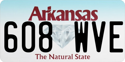 AR license plate 608WVE