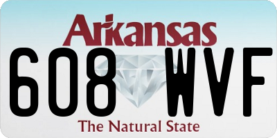 AR license plate 608WVF