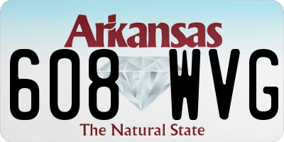 AR license plate 608WVG