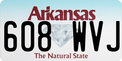 AR license plate 608WVJ