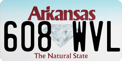 AR license plate 608WVL