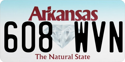 AR license plate 608WVN