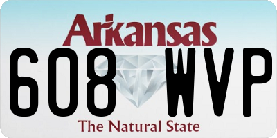 AR license plate 608WVP