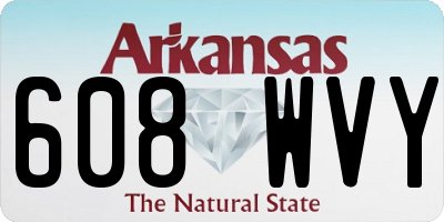 AR license plate 608WVY