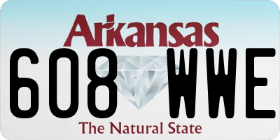 AR license plate 608WWE