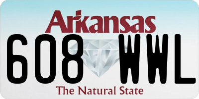 AR license plate 608WWL