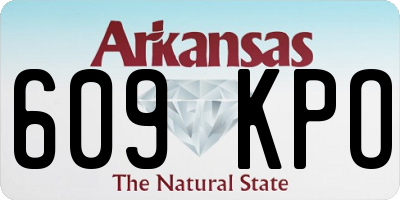 AR license plate 609KPO