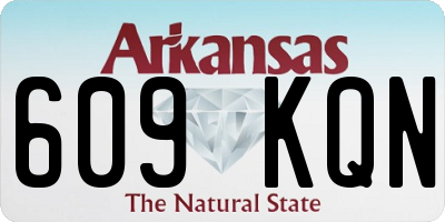 AR license plate 609KQN