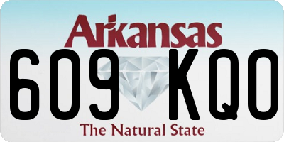 AR license plate 609KQO