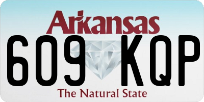 AR license plate 609KQP