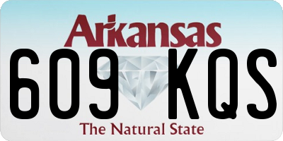 AR license plate 609KQS