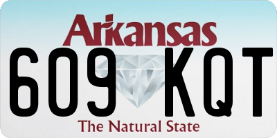 AR license plate 609KQT