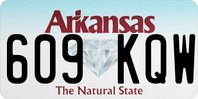 AR license plate 609KQW