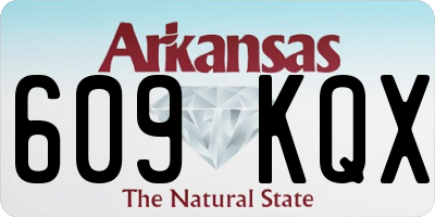 AR license plate 609KQX
