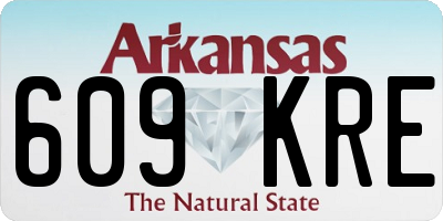 AR license plate 609KRE
