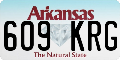 AR license plate 609KRG