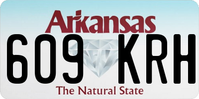 AR license plate 609KRH