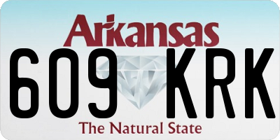 AR license plate 609KRK