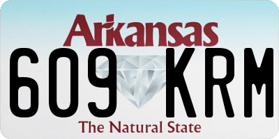 AR license plate 609KRM