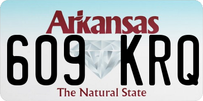 AR license plate 609KRQ