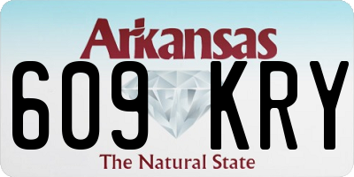 AR license plate 609KRY