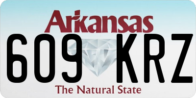 AR license plate 609KRZ