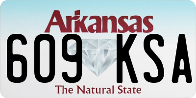 AR license plate 609KSA